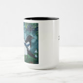 Personalisierte Magpie-Kaffee-Tasse Tasse (Zentrum)
