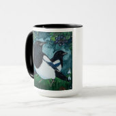 Personalisierte Magpie-Kaffee-Tasse Tasse (Vorderseite Links)