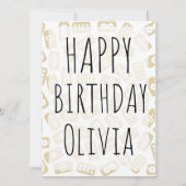 Personalisierte Mahjong-Fliesen - Geburtstagskarte (Vorderseite)