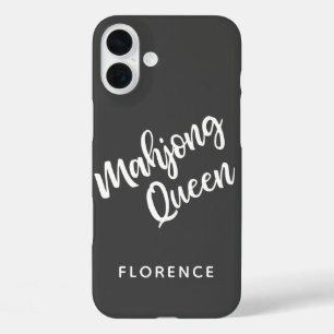 Personalisierte Mahjong-Königin iPhone 16 Plus Hülle