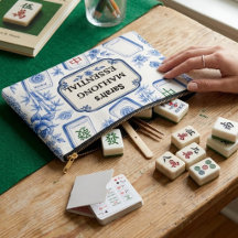Personalisierte Mahjong-Zubehörtasche – Benutzerde
