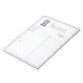 Personalisierte Mahlzeitenplanung Notizblock (angewinkelt)