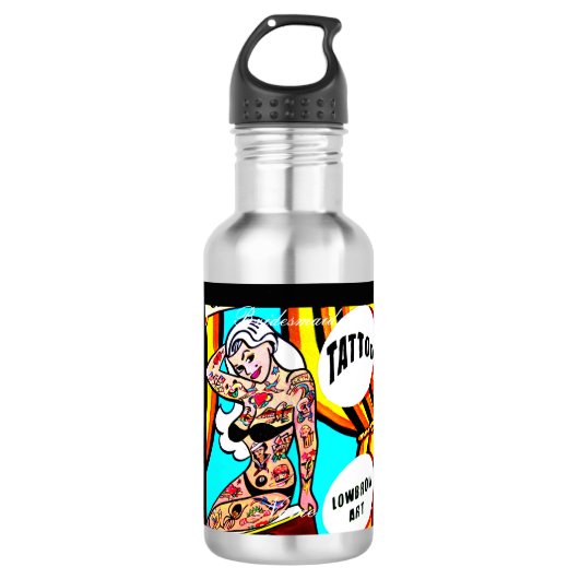 Personalisierte Maid Edelstahlflasche (Vorderseite)
