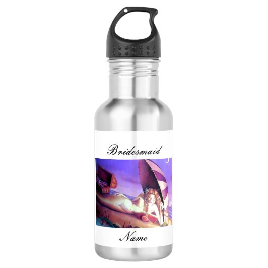 Personalisierte Maid Edelstahlflasche (Vorderseite)