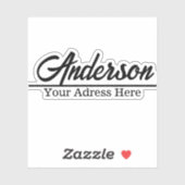 Personalisierte Mailbox-Aufkleber-Individuelle Nam Aufkleber (Blatt)