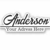 Personalisierte Mailbox-Aufkleber-Individuelle Nam Aufkleber (Vorderseite)