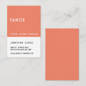 Personalisierte Maler-/Künstler-Geschäfts-Karte Visitenkarte (Vorne/Hinten)