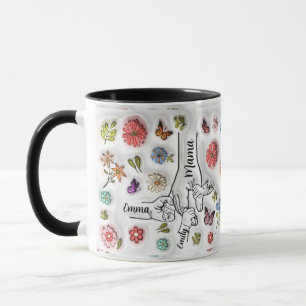 Personalisierte Mama - 3 Kinder Tasse