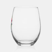 Personalisierte Mama des Blumenkohls Name Mutterta Weinglas Ohne Stiel (Links)