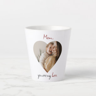 Personalisierte "Mama du bist mein Held" Latte Tas Milchtasse