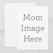 Personalisierte Mama Einladung (Vorne/Hinten)