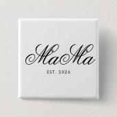 Personalisierte Mama Est Elegant Classic Button De (Vorderseite)