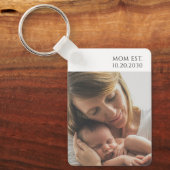Personalisierte Mama Etabliert Schlüsselanhänger (Vorderseite)