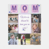 Personalisierte Mama Foto Fleece Blanket (Vorderseite)