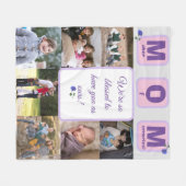Personalisierte Mama Foto Fleece Blanket (Vorderseite (Horizontal))