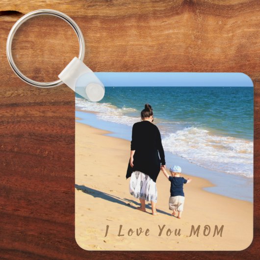 Personalisierte Mama Foto Schlüsselanhänger Gesche (Vorderseite)