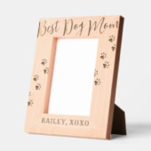 Personalisierte Mama für den besten Hund Geätzte Rahmen (Links)