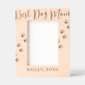 Personalisierte Mama für den besten Hund Geätzte Rahmen (Vorderseite)