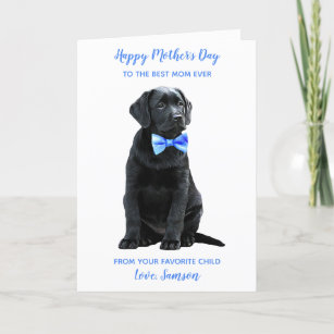 Personalisierte Mama für den besten Hund je Mutter Feiertagskarte