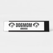 Personalisierte Mama für Hunde Schreibtischnamensplakette (Vorderseite )