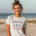 Personalisierte Mama für Sozialklubsport T-Shirt<br><div class="desc">Personalisierte Sideline Social Club Proud Sports Mama oder Girlfriend T - Shirt</div>