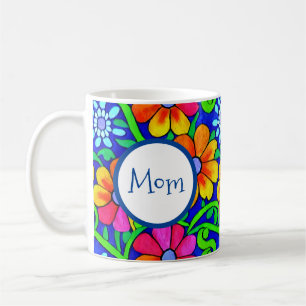 Personalisierte Mama Hübsche Blüte Kaffeetasse