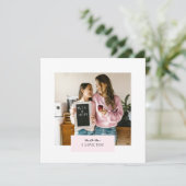 Personalisierte Mama I Liebe Sie Foto Grußkarte (Stehend Vorderseite)