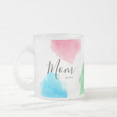 Personalisierte Mama Jahr Aquarell Mattglastasse (Links)