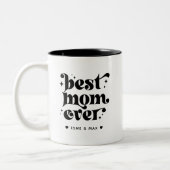 Personalisierte Mama Kaffee Tasse mit Kindernamen (Links)