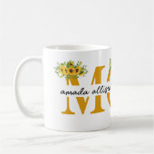 Personalisierte MAMA Kaffee Tasse mit Kindernamen (Links)