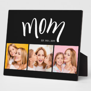 Personalisierte Mama Kinder 3 Foto Collage Mama Es Fotoplatte
