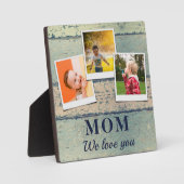 Personalisierte Mama Kinder Kinder 3 FotoCollage Fotoplatte (Vorderseite)