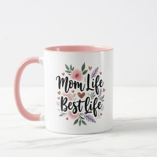 Personalisierte Mama Lebensqualität Tasse (Links)