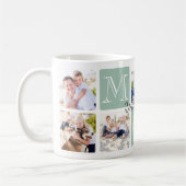 Personalisierte Mama Liebe 7 FotoCollage Kaffeetasse (Links)