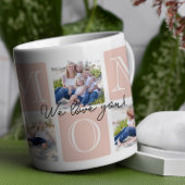 Personalisierte Mama Liebe 7 FotoCollage Kaffeetasse