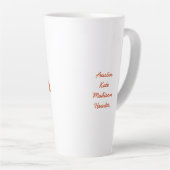 Personalisierte Mama Mama mit Kindernamen Milchtasse (Rechte Ecke)