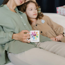Personalisierte Mama mit Herz Kaffeetasse
