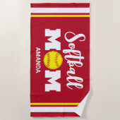 Personalisierte Mama Muttertag Strandtuch (Vorderseite)