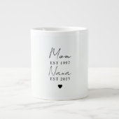 Personalisierte Mama Nana EST Jahr Tasse | Minimal (Vorderseite)