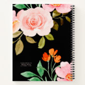 Personalisierte "Mama Notes" Black Notebook Notizblock (Rückseite)