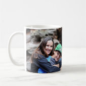 Personalisierte Mama-Pfirsich-Rosa-Kaffee-Tasse Kaffeetasse (Links)
