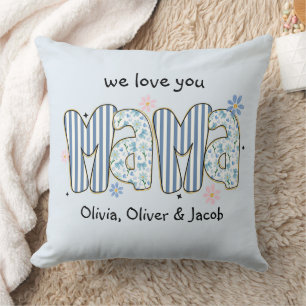 Personalisierte Mama Pillow, Wir Liebe Sie MAMA Kissen