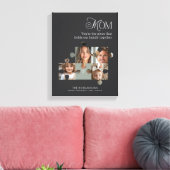 Personalisierte Mama - Puzzle Collage 4 Fotos Leinwanddruck (Insitu (Wohnzimmer))