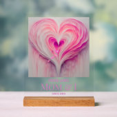 Personalisierte Mama "Reine Liebe" und I Acrylschild (Neutral)