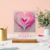 Personalisierte Mama "Reine Liebe" und I Acrylschild (Hochzeit)