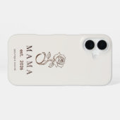 Personalisierte MAMA-Rose-Stone-iPhone-Hülle iPhone 16 Hülle (Rückseite (Horizontal))