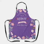 Personalisierte Mama-Schürze mit Kindernamen Schürze (Vorderseite)