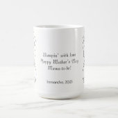 Personalisierte Mama | Schwangerschaft Silhouette Kaffeetasse (Mittel)