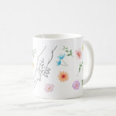 Personalisierte Mama Tasse mit Kinderhand  (VorderseiteRechts)