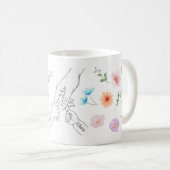 Personalisierte Mama Tasse mit Kinderhände (VorderseiteRechts)